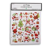 Pegatinas navideñas de Papá Noel para manualidades, tarjetas, álbumes de recortes y más - 32 piezas