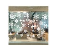 Pegatinas navideñas de PVC para ventanas, adornos adhesivos, calcomanías, adornos G
