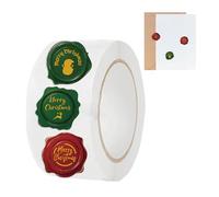 Pegatinas navideñas para cierre de sobre, 500 pegatinas decorativas - Etiquetas con cierre de sobre, para amantes de las manualidades DIY, niños, adultos, familia, aulas, oficina, hogar