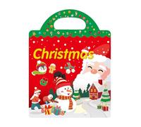 Pegatinas navideñas para niños, regalos de para calcetines de Navidad, reutilizables, diseño lindo, impermeable, ligero, material , cuaderno, diario, decoración de bricolaje, guardería, V