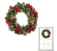 Pegatinas navideñas para ventanas, decoraciones murales para fiestas, guirnaldas adhesivas para ventanas, para puerta, aula, habitación de fiesta, tienda, baño, cocina o apartamento