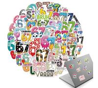 Pegatinas numéricas,50 Hojas Etiquetas Autoadhesivas Impermeables,Lindas Pegatinas | Para Botellas de Vino Vasos Embalaje Cumpleaños Navidad Negocios Casa Puerta