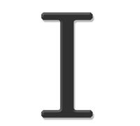 Pegatinas números casa autoadhesivos 2.4/3 pulgadas, números y letras modernos acrílico, letrero dirección negro para buzón, para decoración paredes, apartamento, oficina, café, jardín(I,3In)