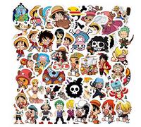 Pegatinas One Piece, 100PCS Anime Sticker One Piece, Graffiti Pegatinas de Vinilo, Impermeable Stickers, para Skate Ordenador Portátil, para Adultos, Niños, Adolescentes