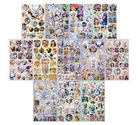 Pegatinas One Piece, 170 PCS Anime Pack Stickers One Piece, Graffiti Vinilo Impermeables Pegatinas para Ordenador Skate Snowboard Maletas, Stickers Regalos