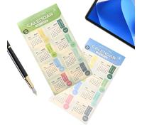 Pegatinas organizadoras 2026 - Etiqueta de índice de calendario, adhesivo extraíble con aplicación suave, herramientas de planificación para álbumes de recortes, diarios de viñetas, amplia gama de uso