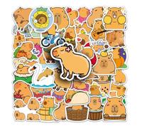 Pegatinas Paquete, 100 Piezas, Pegatinas para Journal Scrapbooking, Stickers de Recompensa Regalos, Pegatinas de Dibujos Animados, para botellas de agua, coches, equipaje, Carpincho