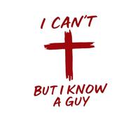 Pegatinas para adultos rojas «Yo no puedo pero conozco a alguien» vinilo impermeable