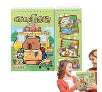 Pegatinas para álbumes de estética, pegatinas Capibara para scrapbooking - Pegatinas para álbum Calcomanías Capibara,Pegatinas para scrapbooking Escena de dibujos animados, pegatinas con animales