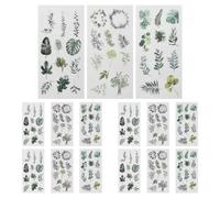 Pegatinas para Álbumes de Recortes, 15 Pieza Varias Stickers Botánicas de Forma Especial para Manualidades, Etiqueta de la Planta de Decoración para Planificadores Diarios Cuadernos Calendarios