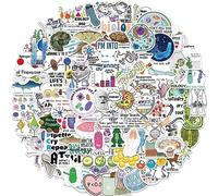 Pegatinas para Bioquímica 100Pcs para ordenador portátil, pegatinas de vinilo de bomba, paquete para casco, equipaje, ordenador, monopatín, coche, motocicleta, calcomanía para adolescentes y adultos