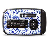 Pegatinas para bomba de insulina Accu-Chek Insight escribió myDili Diabetes color blanco