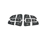 Pegatinas para Botones Volante para Mercedes para Benz GLC X253 Clase C W205 para CLA GLA X156 C117 W176 Accesorios para El Interior(Model B Black)