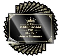 Pegatinas para caja de herramientas, con texto en inglés "Keep Calm I'm The Best School Counselor", calcomanías inapropiadas (6 x 9 cm)