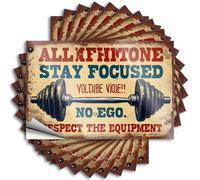 Pegatinas para caja de herramientas, con texto en inglés "Stay Focuse, No Ego, Respect The Equipment", 10 unidades, letreros de cerveza para hombre, calcomanía divertida para parachoques (6 x 9 cm)