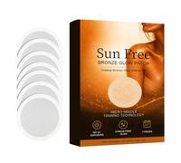 Pegatinas Para Cama Solar,Suministros de bronceado sin sol, con brillo natural duradero,Parche Autobronceador Corporal 7 Piezas | para Interior, Exterior, Hogar, Viaje, Playa, Sol, Cuello, Brazos, Pie