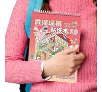 Pegatinas para casa 3D DIY - Escenas de pegatinas 3D | Top Model Model Sticker Book | Libro de pegatinas para escenas en miniatura, calcomanías artesanales | 3D Fun House Pegatinas Carisi Cartón Delle