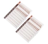 Pegatinas para Cejas 12 Hojas Papel Marrón Impermeables