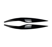 Pegatinas para Cejas automáticas Embellecedor de Marco for Faros Delanteros de Coche, Cejas y párpados, for Ford Fiesta MK6 2008-2012(Glossy Black)