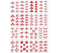 Pegatinas Para Cejas, Pegatinas Para La Frente De Niños, Pegatinas De Tatuaje, Pegatinas De Dibujos Animados De Estilo Antiguo, Pegatinas De Maquillaje Hanfu Para La Cara 80 * 60mm A0049