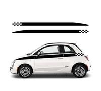 Pegatinas para Coche, Kit de calcomanías Laterales para Puerta de para Fiat 500, calcomanías Impermeables, Pegatinas de Vinilo para Auto, Accesorios Exteriores para Coche.