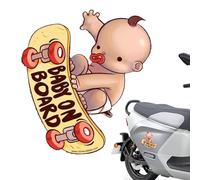 Pegatinas Para Coches De Pelar Y Pegar,Diseño De Patinete Infantil En PVC Para Automotriz | Decoración Impermeable Resistente Para Sedán Moto