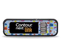 Pegatinas para Contour Next con diseño de flores, color azul claro