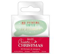Pegatinas para crear sentimientos navideños (50 unidades), multicolor, talla única