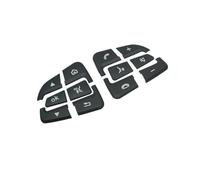 Pegatinas Para Cubierta Botón Volante Coche Para Mercedes Para Benz C W205 GLC X253 Clase V Para Vito W447 Volante del coche(Negro)