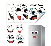 Pegatinas para cubos de basura - Así hace que la basura sea divertida | 4 piezas de expresiones de dibujos animados autoadhesivos | Decoradores del hogar y bromas, calcomanías divertidas para cubos de