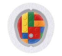 Pegatinas para Dexcom G7 Sensor 2 x bloques de construcción myDili Diabetes Accesorios