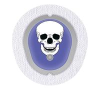 Pegatinas para Dexcom G7 Sensor 2 x calavera myDili Diabetes Accesorios Color Azul
