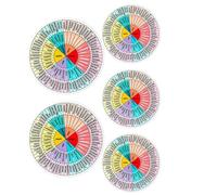 Pegatinas para diagramas de rueda de sentimientos, pegatinas de emoción de rueda sentimental, pegatinas de emoción para decoración de oficina, gráficos circulares de emociones para salud mental