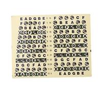 Pegatinas para Diapasón de Guitarra, Diapasón de Guitarra, Calcomanías de Notas Codificadas, Diapasón, Trastes, Mapa, Pegatina, Diapasón de Guitarra, Nota, Etiqueta de Escala