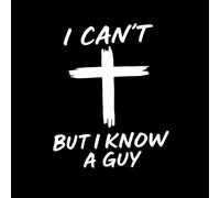 Pegatinas para el parachoques divertidas blancas «Yo no puedo pero conozco a alguien»