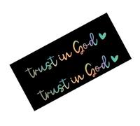 Pegatinas para espejos retrovisores, accesorios para espejo retrovisor para mujer, paquete de 2 unidades, pegatinas para espejo retrovisor de coche con texto en inglés "Confía en Dios"