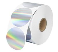 Pegatinas para impresora térmica - Pegatinas redondas para impresión, etiquetas térmicas para impresión empresarial, para oficina, comercio, hogar, escuela, aula, envíos, paquetes y manualidades