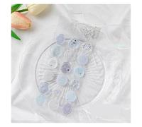 Pegatinas para invitaciones de boda, Pegatinas autoadhesivas con sello de cera, 18 piezas multicolores for sobres, álbumes de recortes, bricolaje(Blue2)