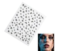 Pegatinas para joyas para la cara, conector de maquillaje, disfraz gótico de Halloween, pegatinas autoadhesivas para el cuerpo, para cosplay, , música, festivales, conciertos, actuaciones