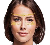 Pegatinas para la cara de fiesta - calcomanías impermeables vivas, pegatinas artísticas para el cuerpo, festival -maquillaje de estilo brillante, creativo adhesivo de transferencia | Fun Wear