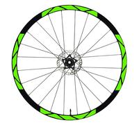 Pegatinas para llantas de bicicleta MTB de 26 pulgadas - 27,5 pulgadas - 28 - 29 pulgadas rueda de bicicleta MTB Bike Stickers llantas MTB Racing B0012 (27,5 pulgadas, verde fluorescente)