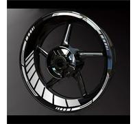 Pegatinas para Llantas De Motocicleta para CRF450R CRF300L CRF250R CRF400RX CRF125 CRF150 Pegatinas Reflectantes Rueda Motocicleta Pegatina Cubo Raya Llanta(21/18 Inchs 11)