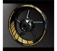 Pegatinas para Llantas De Motocicleta para CRF450R CRF300L CRF250R CRF400RX CRF125 CRF150 Pegatinas Reflectantes Rueda Motocicleta Pegatina Cubo Raya Llanta(21/18 Inchs 4)