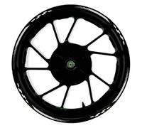 Pegatinas para Llantas De Motocicleta para GSX-R600 GSXR600 Accesorios Motocicleta Pegatinas Rueda Delantera Trasera 17 Pulgadas Llanta Reflectante Decorativa(002)