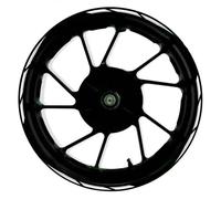 Pegatinas para Llantas De Motocicleta para Hayabusa R1300 R 1300 Motocicleta 17 Pulgadas Pegatinas Cubo Rueda Delantera Trasera Carenado Llanta Calcomanías Reflectantes(002)
