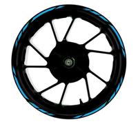 Pegatinas para Llantas De Motocicleta para Kawasaki ER-6N ER6N Calcomanías Rueda Delantera Trasera Motocicleta Decoración Cubo Pegatinas Reflectantes Impermeables Llanta 17 Pulgadas(003)