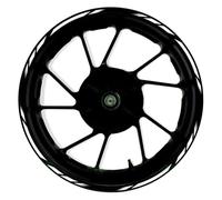 Pegatinas para Llantas De Motocicleta para Kawasaki ER-6N ER6N Calcomanías Rueda Delantera Trasera Motocicleta Decoración Cubo Pegatinas Reflectantes Impermeables Llanta 17 Pulgadas(001)