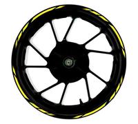 Pegatinas para Llantas De Motocicleta para Kawasaki para ZX-6R ZX6R Motocicleta 17 Pulgadas Calcomanías Rueda Delantera Trasera Llanta Cubo Pegatinas Rayas Reflectantes Decoración(009)