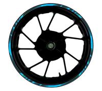 Pegatinas para Llantas De Motocicleta para Kawasaki ZX-7R ZX7R Calcomanías Rueda Delantera Trasera 17 Pulgadas Motocicleta Pegatina Reflectante Impermeable Modificada Llanta(009)