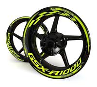 Pegatinas para Llantas De Motocicleta para Suzuki GSXR1000 GSXR 1000, Juego Completo De Pegatinas Reflectantes para Buje De Rueda. Paquete Completo de Pegatinas para Llantas(Color 30)